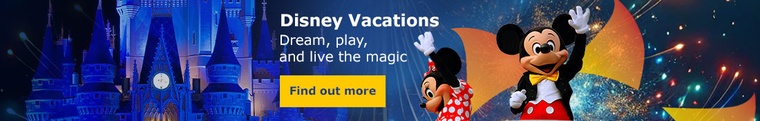 Learn more about our vacations to Disney!